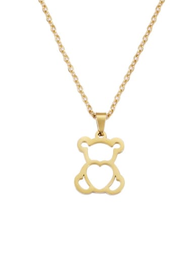 Stainless steel Panda Minimalist Necklace