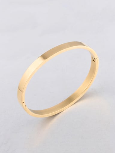 Gold 58mm Stainless steel O-shaped bracelet buckle Bangle