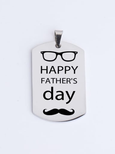 Steel color Stainless Steel Father's Day Army Brand Gift Pendant