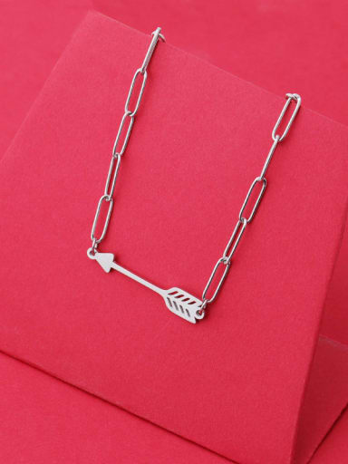 Stainless steel Feather Arrow Trend Necklace