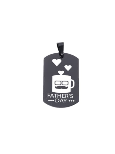 Stainless Steel Thanksgiving Father's Day Geometric Gift Pendant