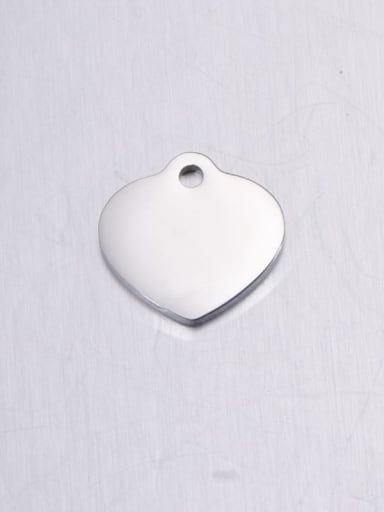 Steel color Stainless steel New simple peach heart necklace pendant