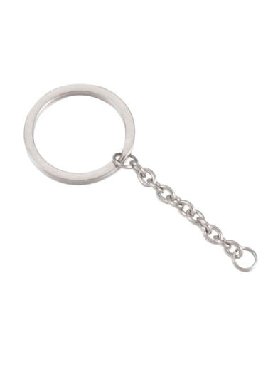 ?????? Stainless steel key chain with chain pendant accessories/key ring plus chain
