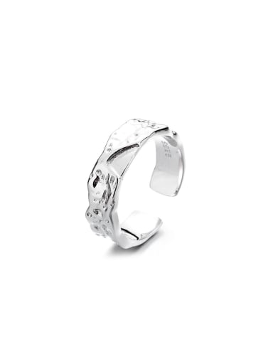 925 Sterling Silver  Geometric Vintage Band Ring