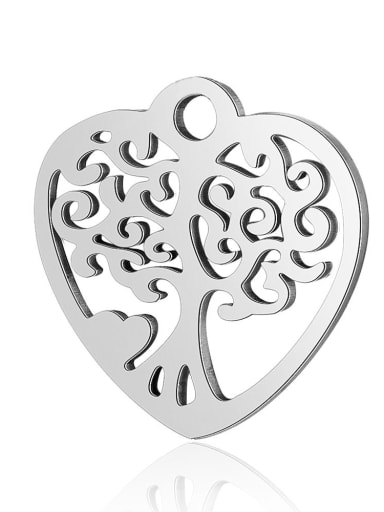Stainless steel Heart Charm Height : 15 mm , Width: 15.5 mm