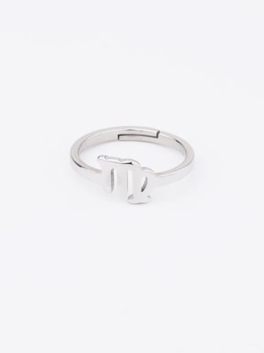 Stainless steel creative simple constellation open ring