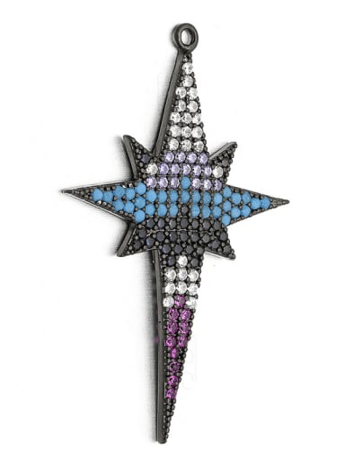 Copper Micro-Set Starburst Pendant