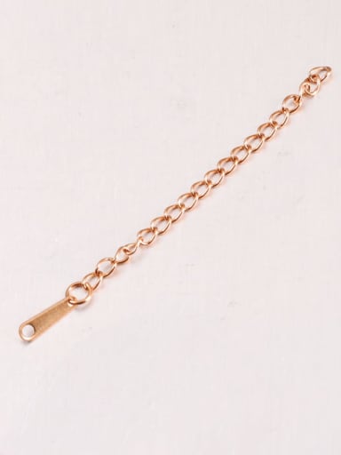 Stainless steel 6.5 cm extension chain with tag