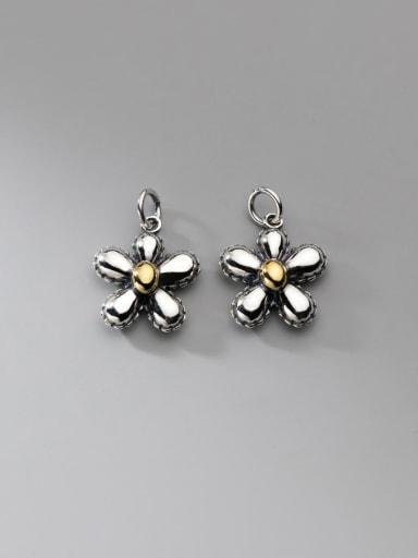 925 Sterling Silver Flower Cute Charms