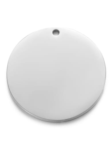 Stainless steel Round Charm Diameter :25 mm