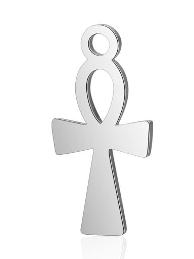 Stainless steel Cross Charm Height : 8 mm , Width: 16 mm