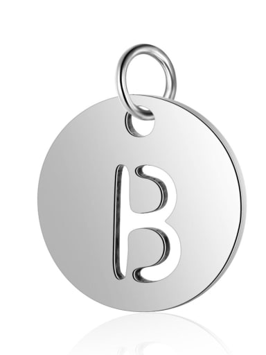 Stainless steel Letter 12mm Charm