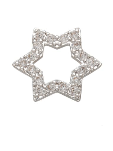 custom Brass Diamond Gold Plated Five-pointed Star Pendant