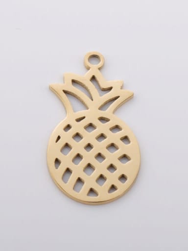 golden Stainless steel  Hollow pineapple pendant