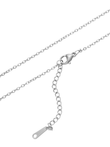 Steel color Stainless steel Minimalist Cable Chain