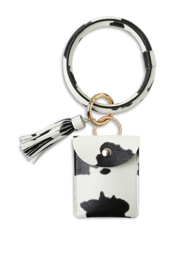 Alloy Leather Coin purse Hand Ring Key Chain