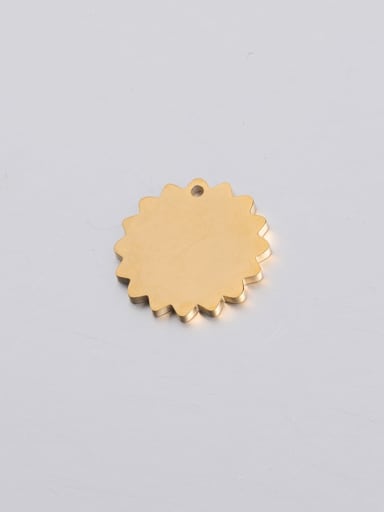 18mm gold Stainless steel flower pendant