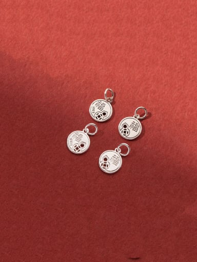 custom 925 Sterling Silver Round Vintage Charms