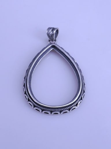 925 Sterling Silver Water Drop Pendant Setting Stone size: 25*35mm