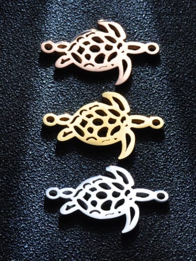 Stainless steel Turtle Charm Height : 16.83 mm , Width: 25.2 mm