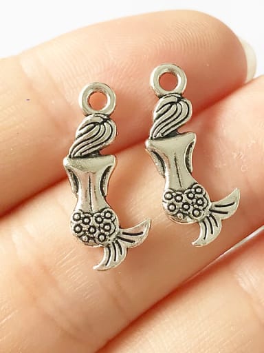 Alloy Fish Charm Height : 20 mm , Width: 8.5 mm