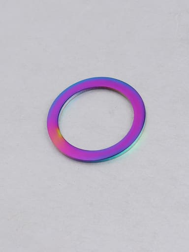 Rainbow color Stainless steel big circle circle jewelry accessories