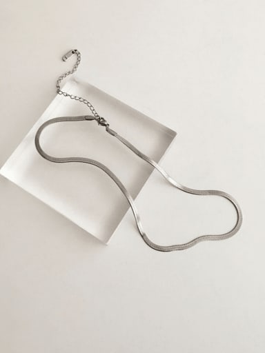 Titanium Steel  Minimalist  Snake chain Necklace