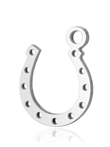 Stainless steel Charm Height : 13.5mm , Width: 9.7mm