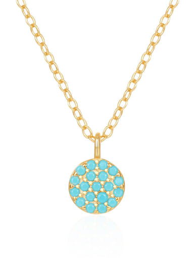 Gold Style 3 925 Sterling Silver Turquoise Butterfly Minimalist Necklace