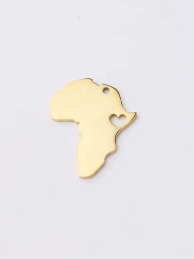 Stainless Steel Africa Map Shape Pendant