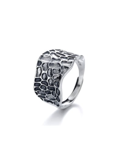 925 Sterling Silver Geometric Vintage Ring