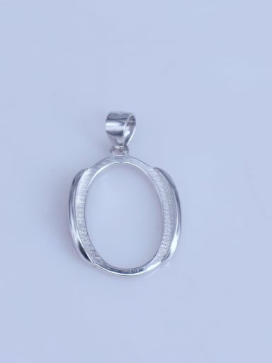 925 Sterling Silver Geometric Pendant Setting Stone size: 13*18mm