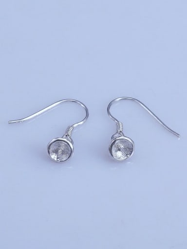 custom 925 Sterling Silver Ball Earring Setting Stone diameter: 6*12mm