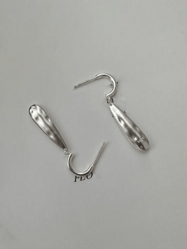 925 Sterling Silver Water Drop Vintage Hook Earring