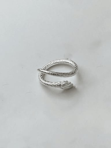 925 Sterling Silver Snake Vintage Band Ring