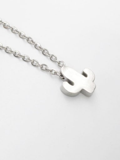 Stainless steel Cactus Dainty Necklace