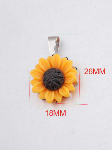 Stainless steel Flower Classic Pendant