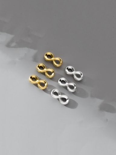 925 Sterling Silver Geometric Dainty Beads