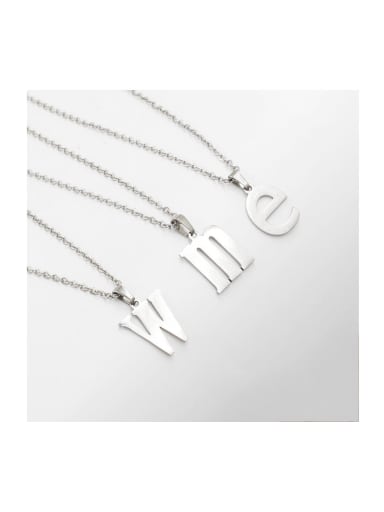 Stainless steel Letter Minimalist Initials Necklace