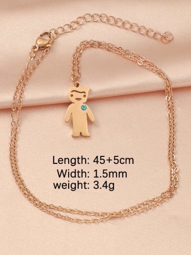 Stainless steel Irregular Cute Necklace