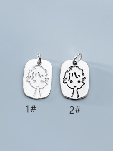 custom 925 Sterling Silver Character Charm