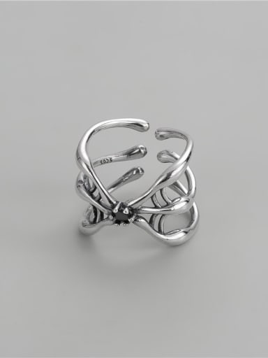 925 Sterling Silver Cubic Zirconia Animal  Spider  Vintage Band Ring