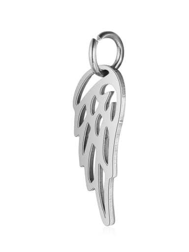 custom Stainless steel Wing Charm Height : 6 mm , Width: 20 mm