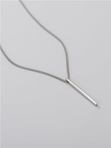 925 Sterling Silver Geometric Minimalist Link Necklace