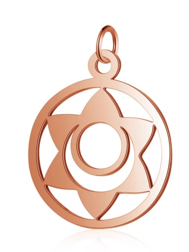 Stainless steel Gold Plated Geometric Charm Height : 19 mm , Width: 26 mm