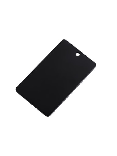black Stainless steel pet rectangular tag