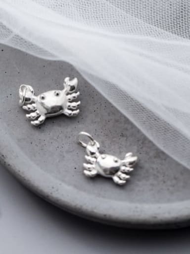 925 Sterling Silver Crab Charm