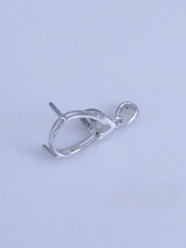925 Sterling Silver Water Drop Pendant Setting Stone size: 11*14mm