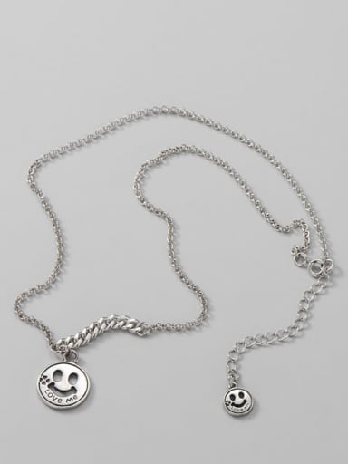 custom 925 Sterling Silver Round Minimalist Necklace