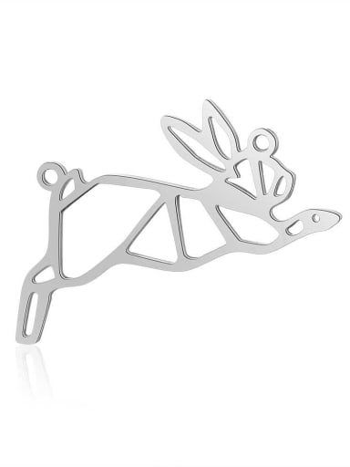 Stainless steel rabbit Charm Height : 35 mm , Width: 16mm